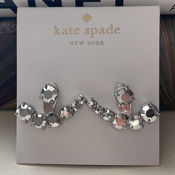 Kate spade Dainty Sparklers two piece convertible stud earrings and jacket